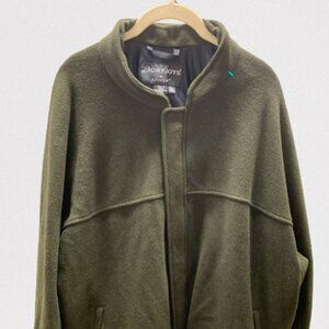 DryJoy by FootJoy Men's Full Zip Dark Green Fleece Jacket Size X-Large